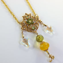 Load image into Gallery viewer, Christian Lacroix Vintage Long Cross Pendant Necklace c.1980s - Harlequin Market