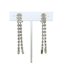 Load image into Gallery viewer, HQM Austrian Vintage Delicate Two Tassel Drop Earrings (Clip-On)