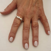Load image into Gallery viewer, HQM Sterling Silver Triple 'Horne' Ring