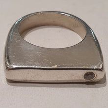 Load image into Gallery viewer, HQM Sterling Silver & Clear Crystal 'Cate' Ring