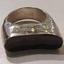Load image into Gallery viewer, HQM Sterling Silver & Oxidised Face 'Swazi' Ring