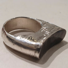 Load image into Gallery viewer, HQM Sterling Silver &amp; Oxidised Face &#39;Swazi&#39; Ring