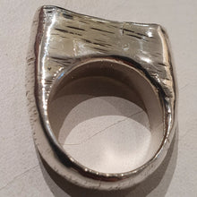 Load image into Gallery viewer, HQM Sterling Silver & Oxidised Face 'Swazi' Ring