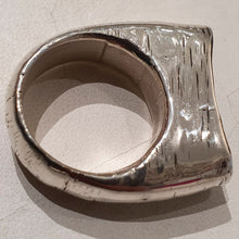 Load image into Gallery viewer, HQM Sterling Silver & Oxidised Face 'Swazi' Ring