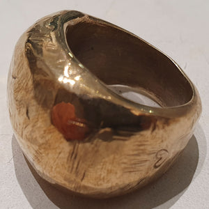HQM Large Bronze 'Nugget' Ring