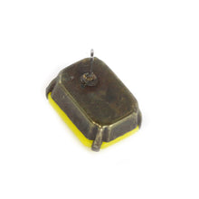 Load image into Gallery viewer, Harlequin Market Austrian Crystal Large Octagon Earrings - Yellow - Antique (Pierced)