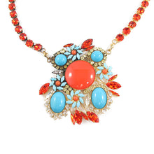 Load image into Gallery viewer, Harlequin Market Statement Austrian Crystal Necklace