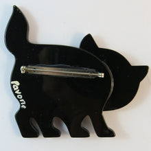 Load image into Gallery viewer, Marie Christine Pavone Black Cat Brooch