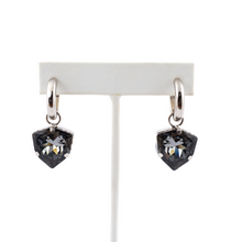 Load image into Gallery viewer, HQM Austrian Crystal Interchangeable Earrings - Grey (Pierced)