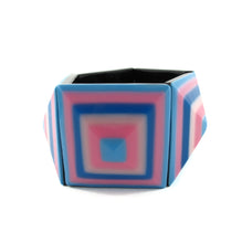 Load image into Gallery viewer, HQM Contemporary Acrylic Square Retro Pattern Stretch Cuff