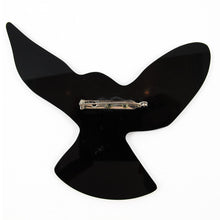 Load image into Gallery viewer, Harlequin Market - HQM Acrylic &quot;Pop Art&quot; Black Hawk Brooch