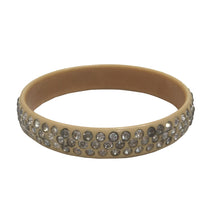 Load image into Gallery viewer, Rare Vintage Three Row Clear Crystal Celluloid Bangle c.1930s