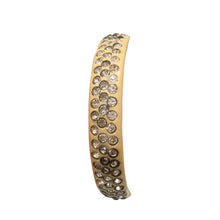 Load image into Gallery viewer, Rare Vintage Three Row Clear Crystal Celluloid Bangle c.1930s