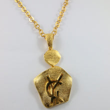 Load image into Gallery viewer, Vintage Yves Saint Laurent YSL Statement Gold Plated Necklace