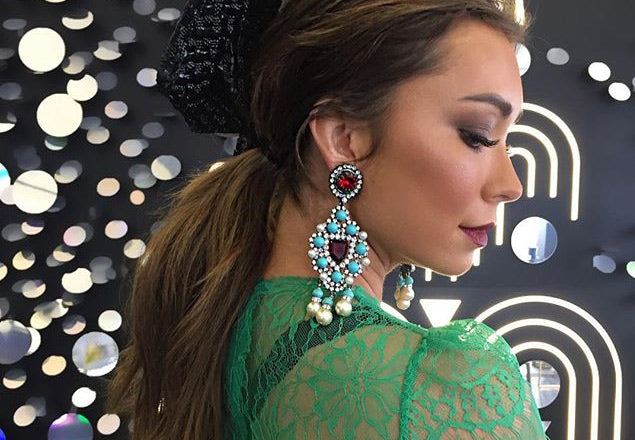 Melbourne Cup 2017 - Rozalia Russian's Earrings VRBA Are Everything!