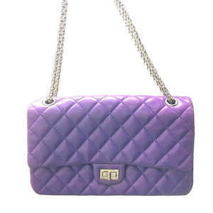 Pre-Owned CHANEL Large Classic Handbag - Purple