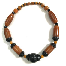 Load image into Gallery viewer, French Art Deco Chunky Galalith Bead Vintage Necklace