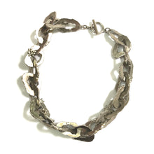 Load image into Gallery viewer, Ciner NY Crystal Chunky Link Disc Chain Necklace - Silver