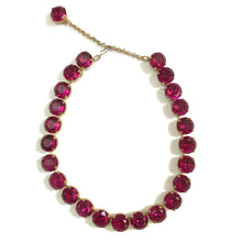 Load image into Gallery viewer, Harlequin Market X-Large Austrian Crystal Accent Necklace - Fuchsia Pink