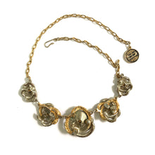 Load image into Gallery viewer, Rare Signed Norman Hartnell Citrine Coloured Crystal Necklace