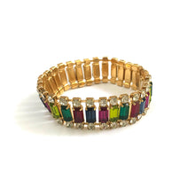 Load image into Gallery viewer, Harlequin Market Crystal Cuff - Multi Colour