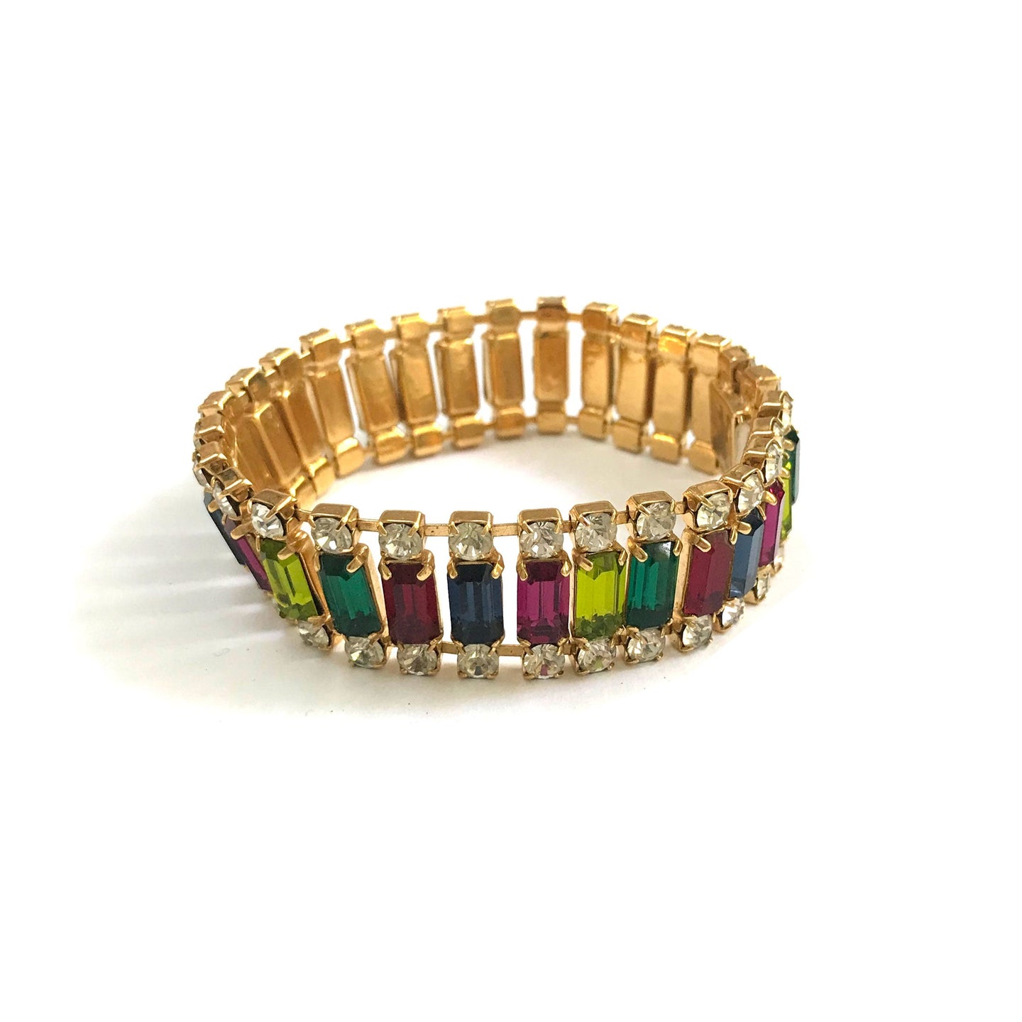 Harlequin Market Crystal Cuff - Multi Colour