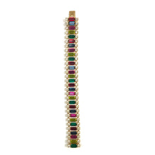 Load image into Gallery viewer, Harlequin Market Crystal Cuff - Multi Colour