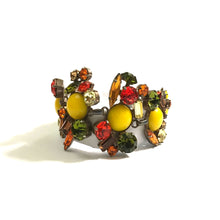 Load image into Gallery viewer, Harlequin Market Multi Coloured Austrian Crystal Detail Bracelet