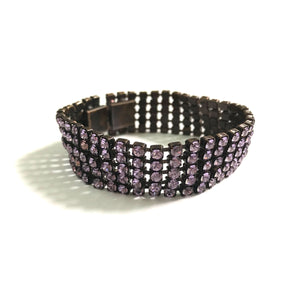 Harlequin Market Light Amethyst Crystal Bracelet