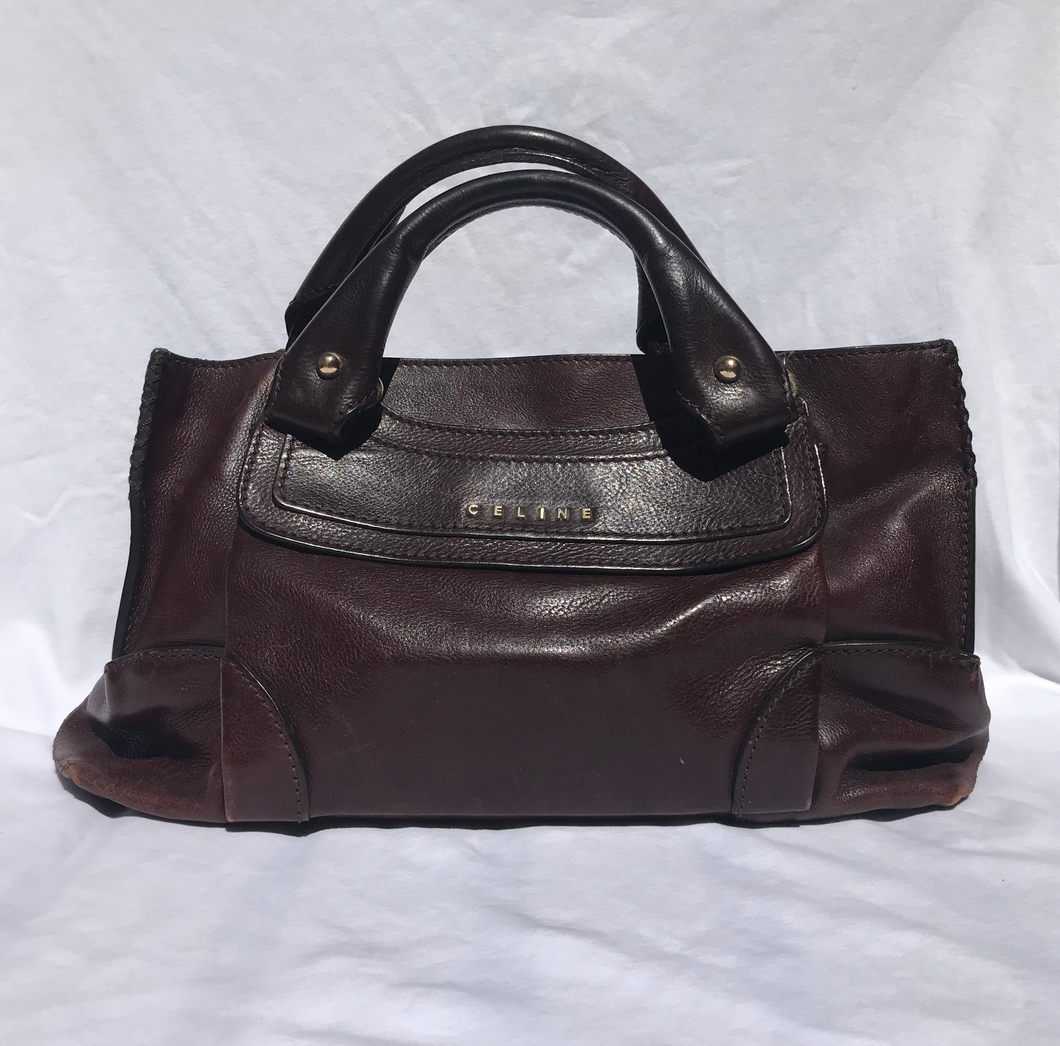 Vintage Celine Maroon Handbag