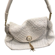 Load image into Gallery viewer, Vintage Versace Limited Edition White Quilted Shoulder Bag