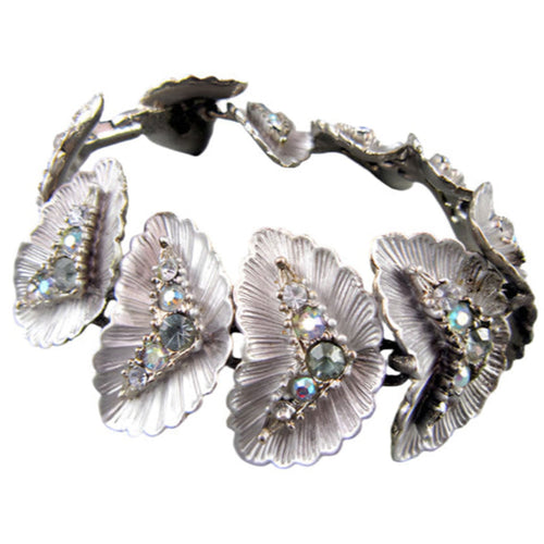 Silver Tone & Crystal Bracelet
