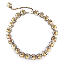 Load image into Gallery viewer, Harlequin Market Large Austrian Crystal Accent Necklace - Golden Shadow