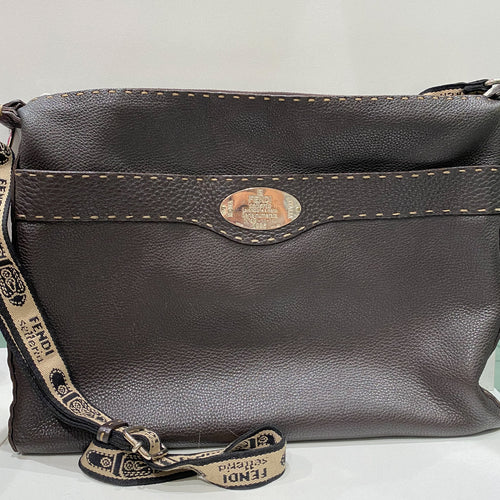 Large Vintage FENDI Crossbody Bag c. 1980s