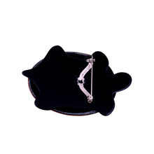 Load image into Gallery viewer, Lea Stein &#39;Tortue&#39; Tortoise Brooch Pin - Red &amp; Black