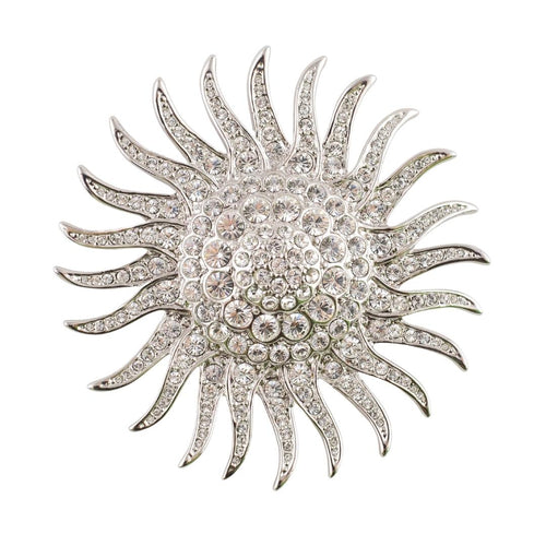 JBK (Jacqueline Bouvier Kennedy) Camrose & Kross Sunburst Crystal Brooch