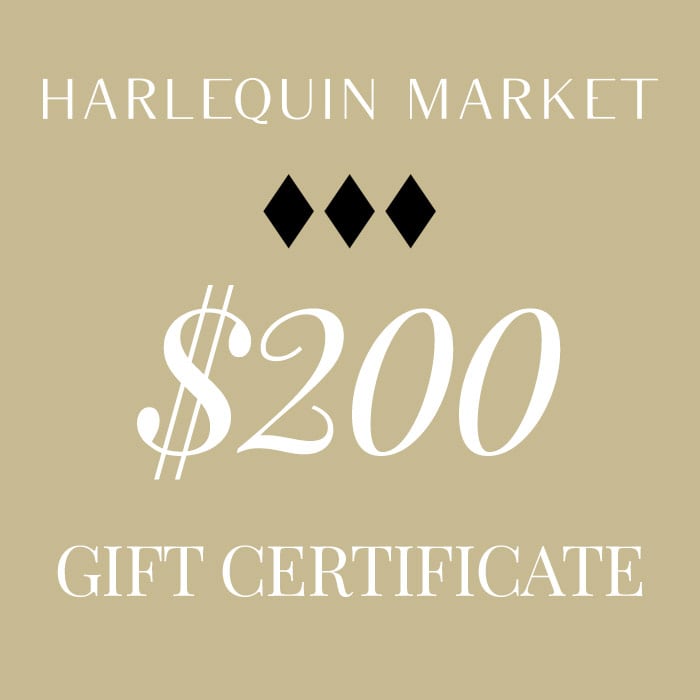 Harlequin Market Gift Certificate -- $200