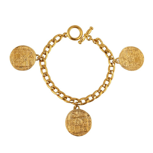 Vintage French Coin Penny Bracelet c.1980s