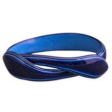 Load image into Gallery viewer, Signed Lea Stein Snake Bangle - Navy Blue