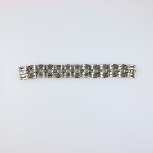 Vintage Silver Crystal Bracelet