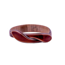 Load image into Gallery viewer, Signed Lea Stein Snake Bangle - Brown