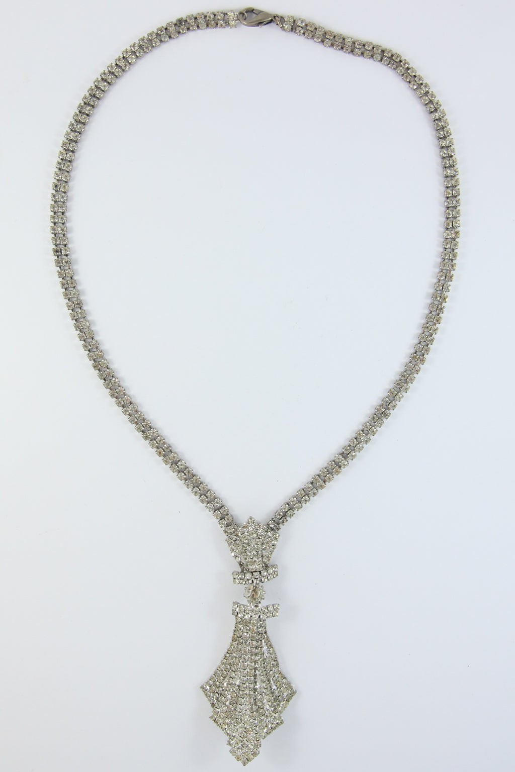 Vintage Austrian Crystal & Silver Necklace