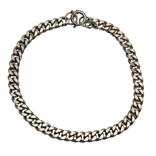 Rhodium Plated Heavy Chain with Bolt Lock