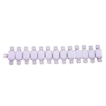 Load image into Gallery viewer, Harlequin Market Crystal Cuff - White