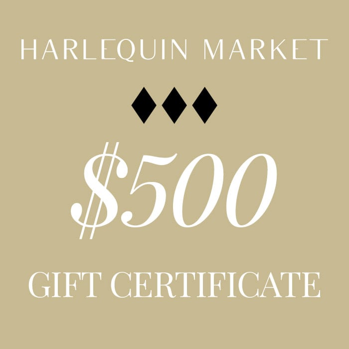 Harlequin Market Gift Certificate -- $500