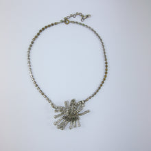 Load image into Gallery viewer, Vintage French Crystal &amp; Silver Necklace
