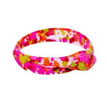 Load image into Gallery viewer, Signed Lea Stein Snake Bangle - Pink, Green, Orange