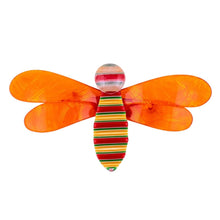 Load image into Gallery viewer, Lea Stein Rare Bee Brooch Pin- Orange, Yellow &amp; Red