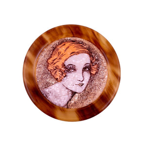 Rare Lea Stein Paris Vintage Signed Collectible Serigraphy Brooch Pin