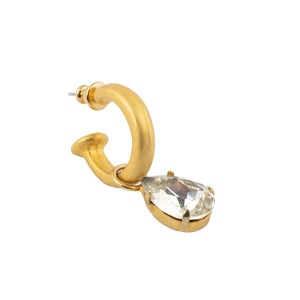 HQM Austrian Crystal Interchangeable Earrings - Clear (Pierced)